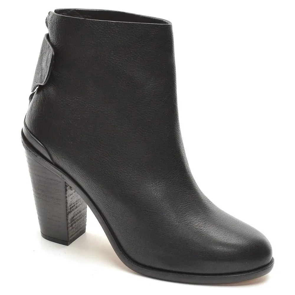 Womens Rag Bone Kerr Boots Size 40 / 10 Black Leather Heels Booties