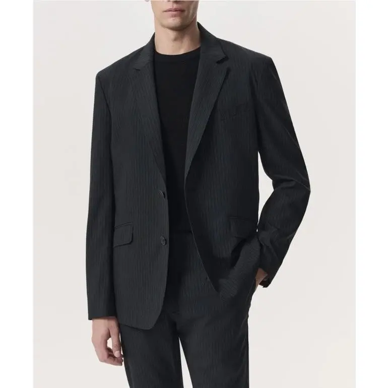 Rag Bone Butler Tropical Virgin Wool Blend Blazer Made Italy Men Pinstripe