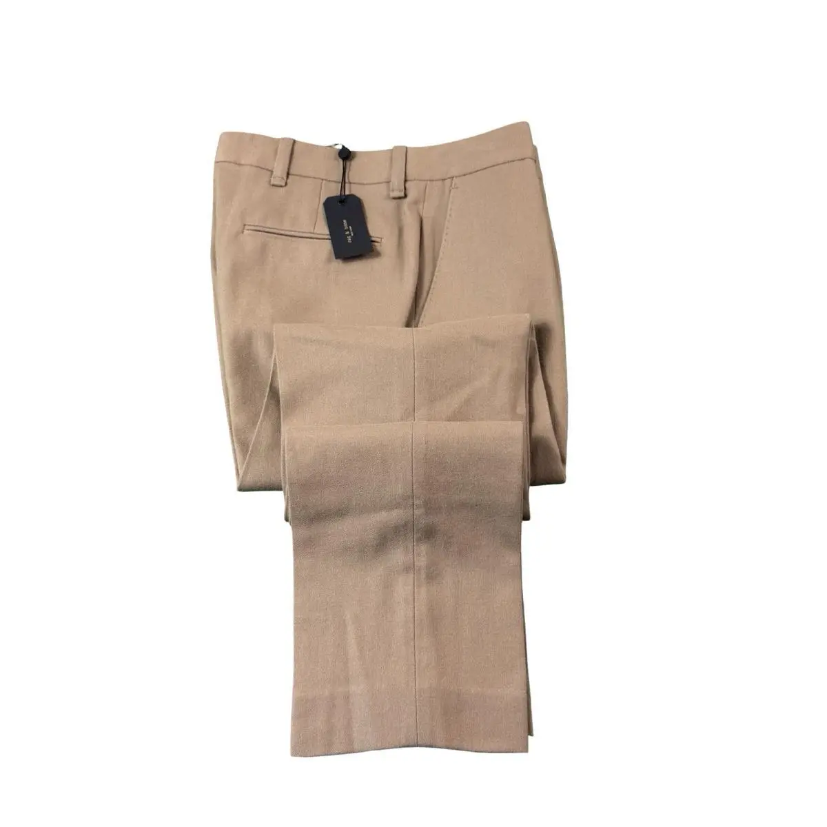 Rag Bone Patrick Camel Brown Wool Flat Front Trouser 30x32 M276703M3