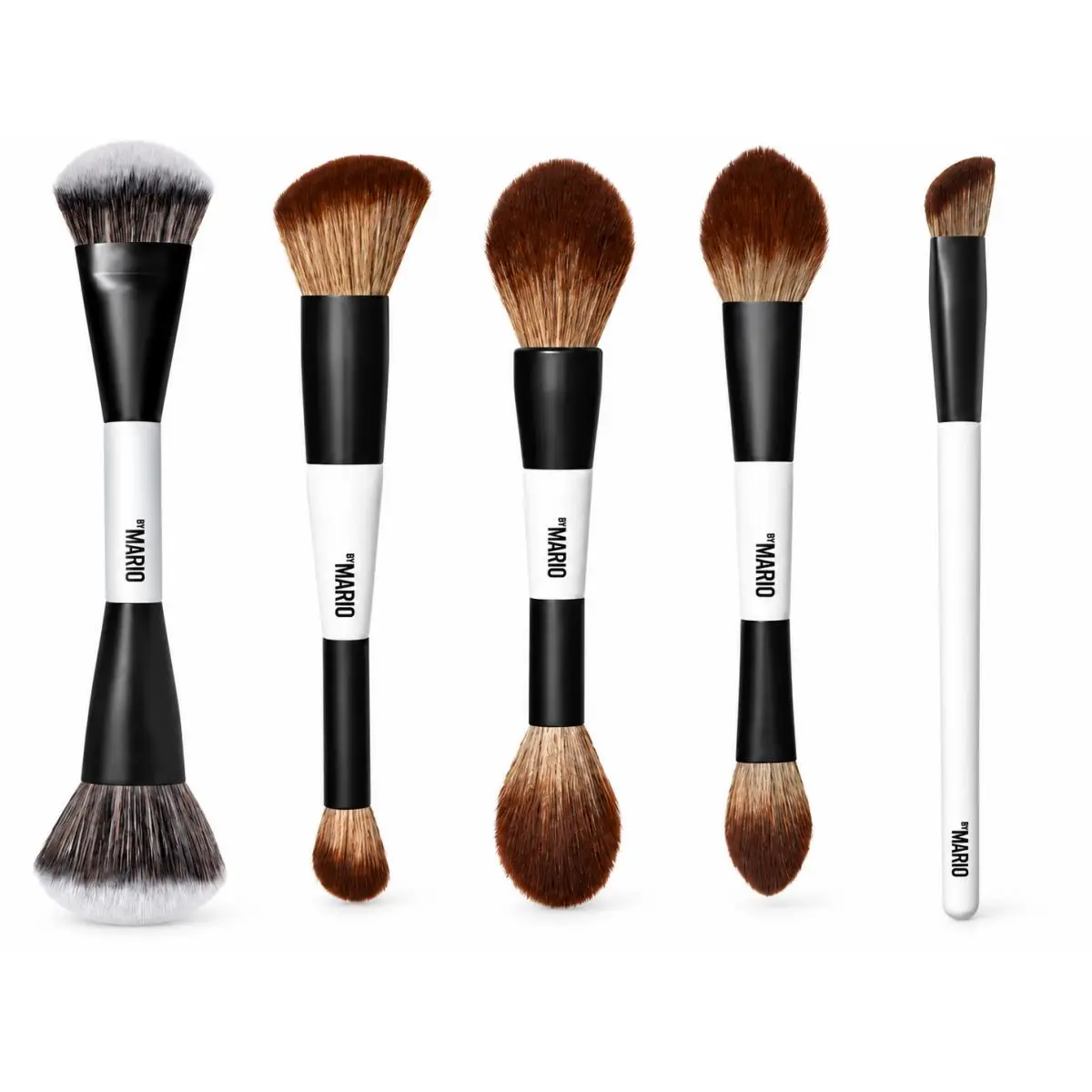 Makeup BY Mario 5-Pc Face Brush Set F1 F2 F3 F4 F5 Face Eye Brushes