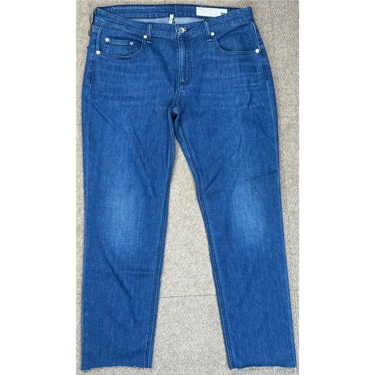 Rag Bone Low-rise Slim Boyfriend 5 Pocket Women`s Denim Jeans Size 30