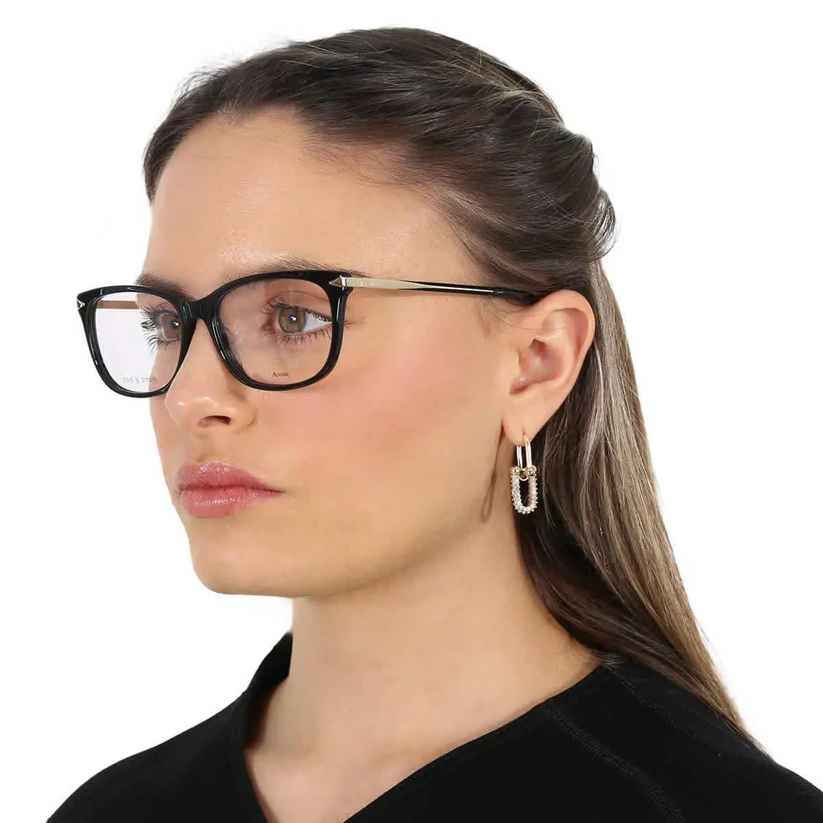 Rag and Bone Demo Rectangular Ladies Eyeglasses RNB3006 02M2 54 RNB3006 02M2 54