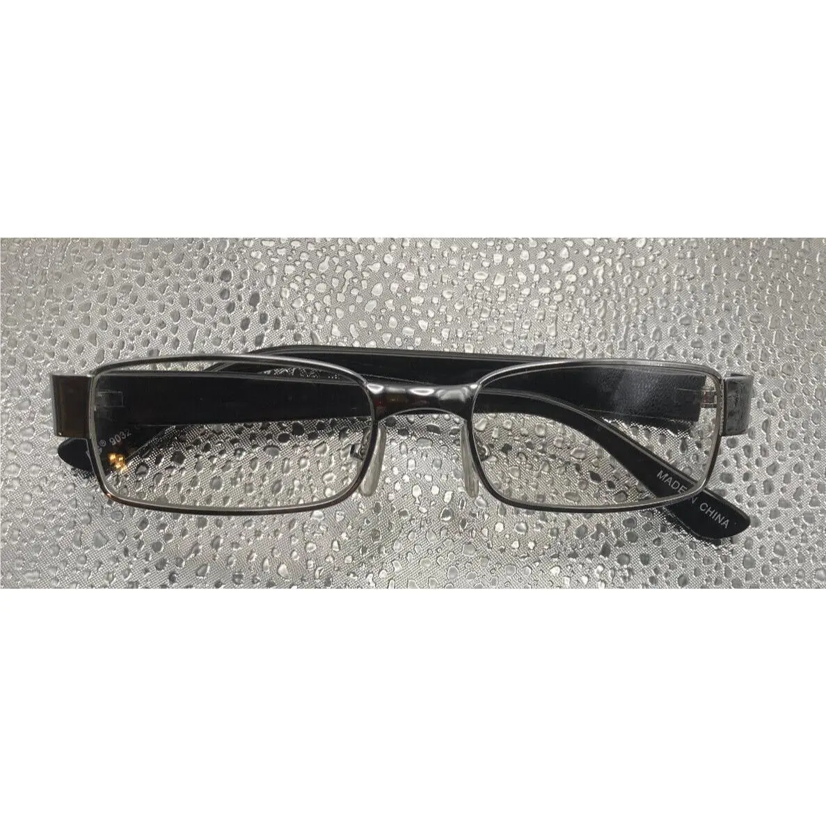 Dolce Gabbana D G Eyeglasses 9032 Silver Metal Front 52mm with Black Temples