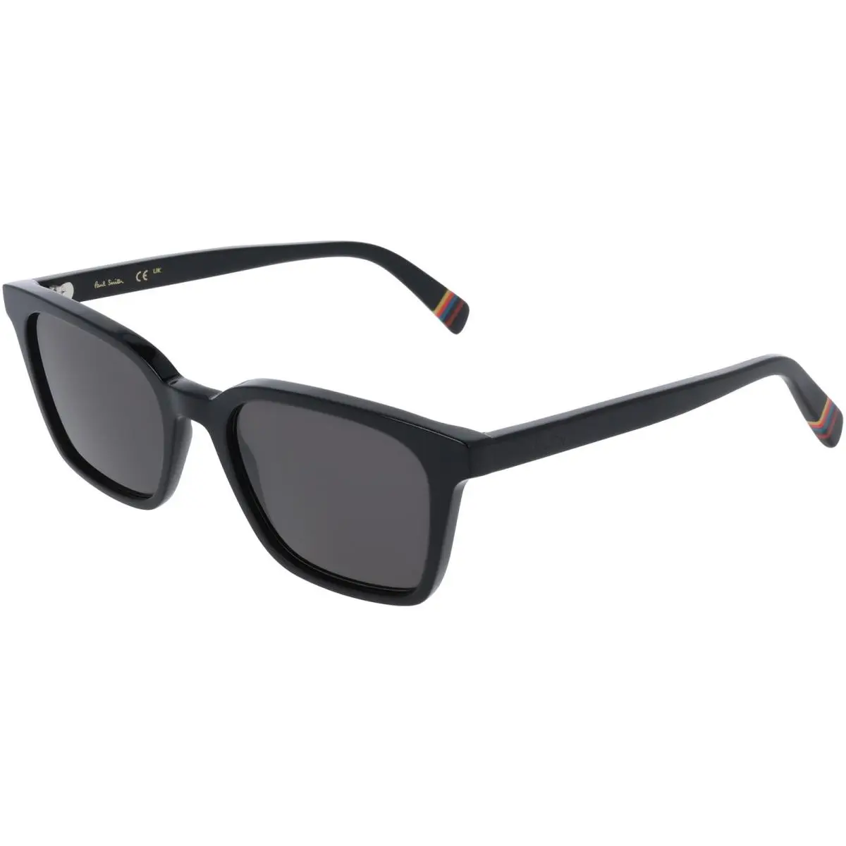 Mellor Soft Square Sunglasses w/ Steel Hinges PS25601S Made In Italy Black/Grey (001) by Paul Smith