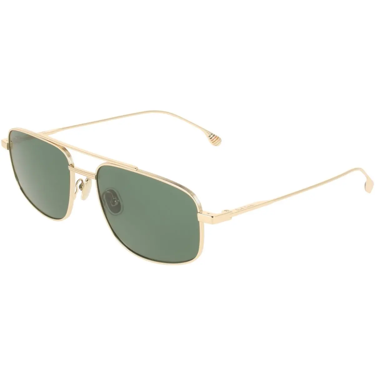 Purley Men`s Navigator Sunglasses - PS26100S - Made in Italy Yellow Gold-Tone/Green (700) by Paul Smith