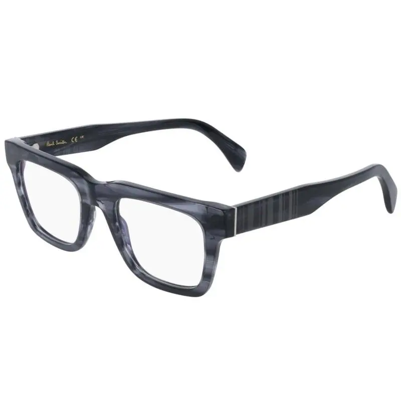 Paul Smith Men`s Metcalf 50 mm Striped Grey Eyeglasses PS25607-020-50