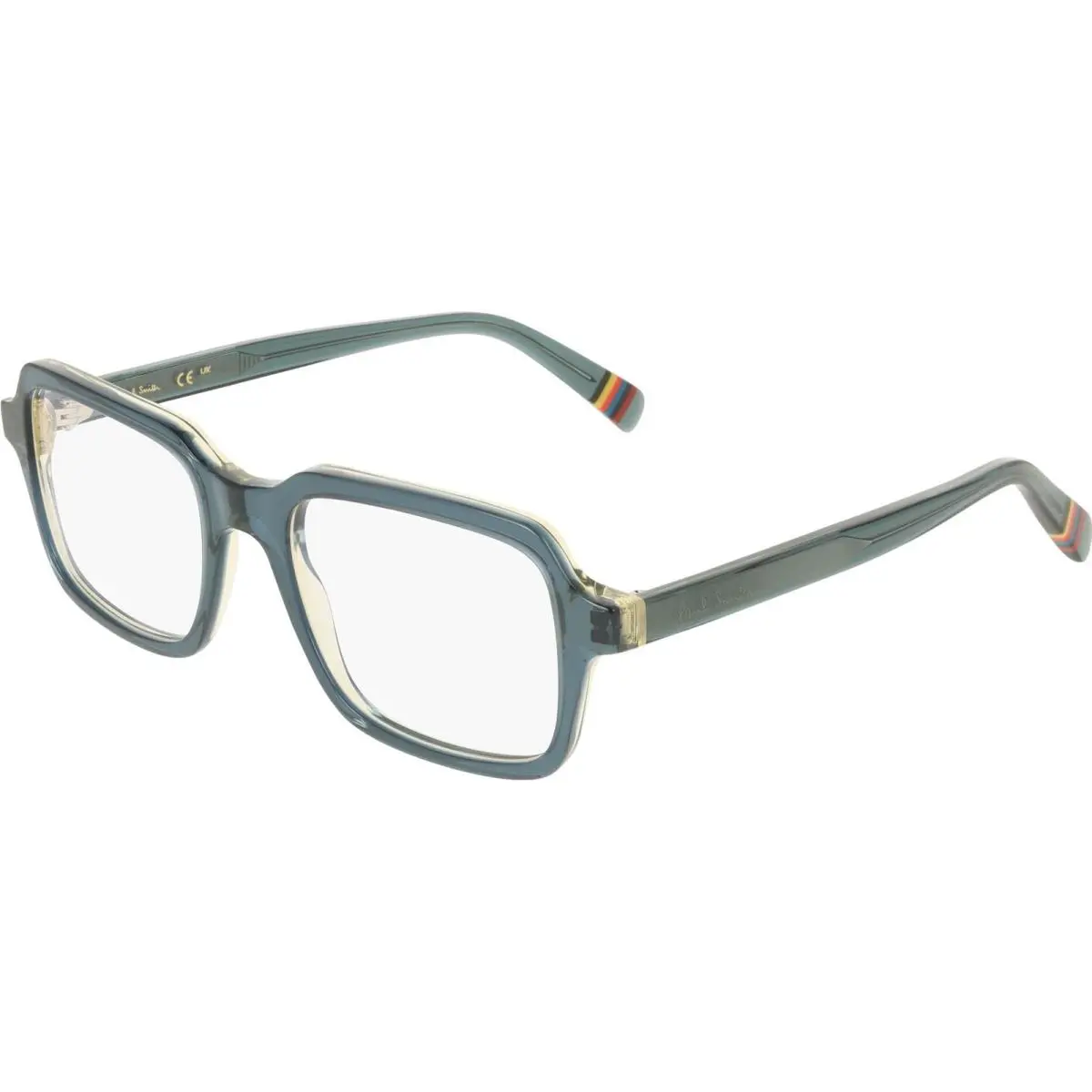 Paul Smith Unisex Norroy 53 mm Petrol Yellow Eyeglasses PS25625-401-53