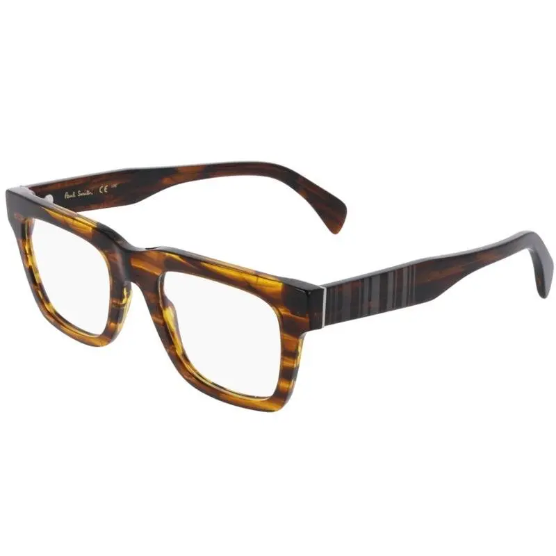Paul Smith Men`s Metcalf 50 mm Striped Amber Eyeglasses PS25607-211-50