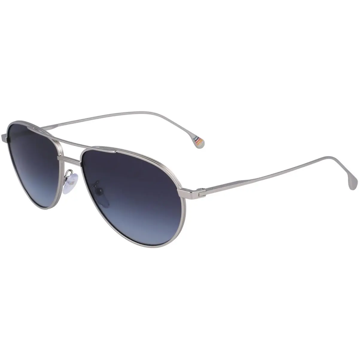 Paul Smith Felix Men`s Matte Silver-tone Aviator Sunglasses PSSN07857 001 Italy