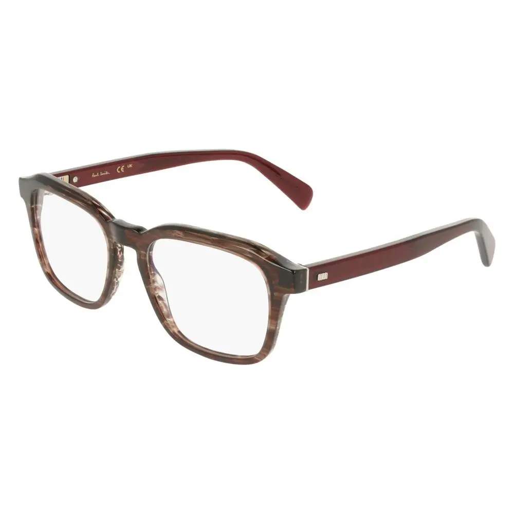 Paul Smith Mens Porchester 54mm Striped Brown Eyeglasses PS26604-210-54