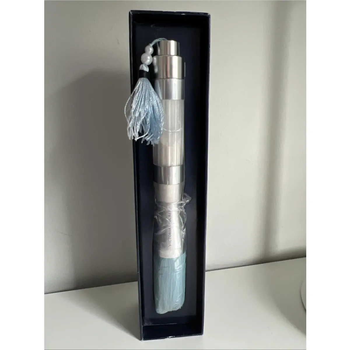 Vintage Victorias Secret Body Sensual Shimmer Powder Brush .15oz Blue by Victoria's Secret