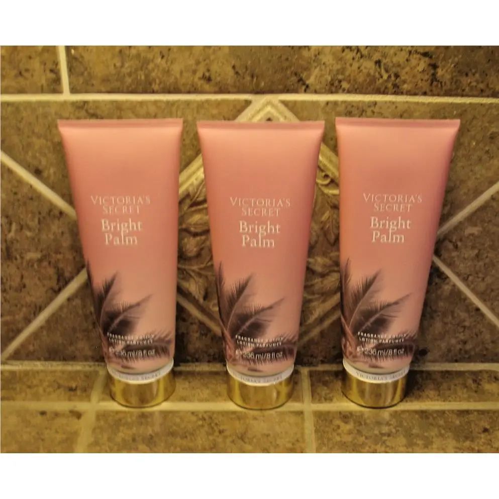 Victoria`s Secret Bright Palm Body Lotion 8 oz Lot OF 3 by Victoria's Secret