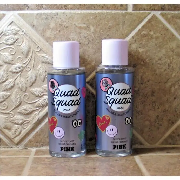 Victoria`s Secret Pink Quad Squad Spray Mist 8.4oz Lot of 2