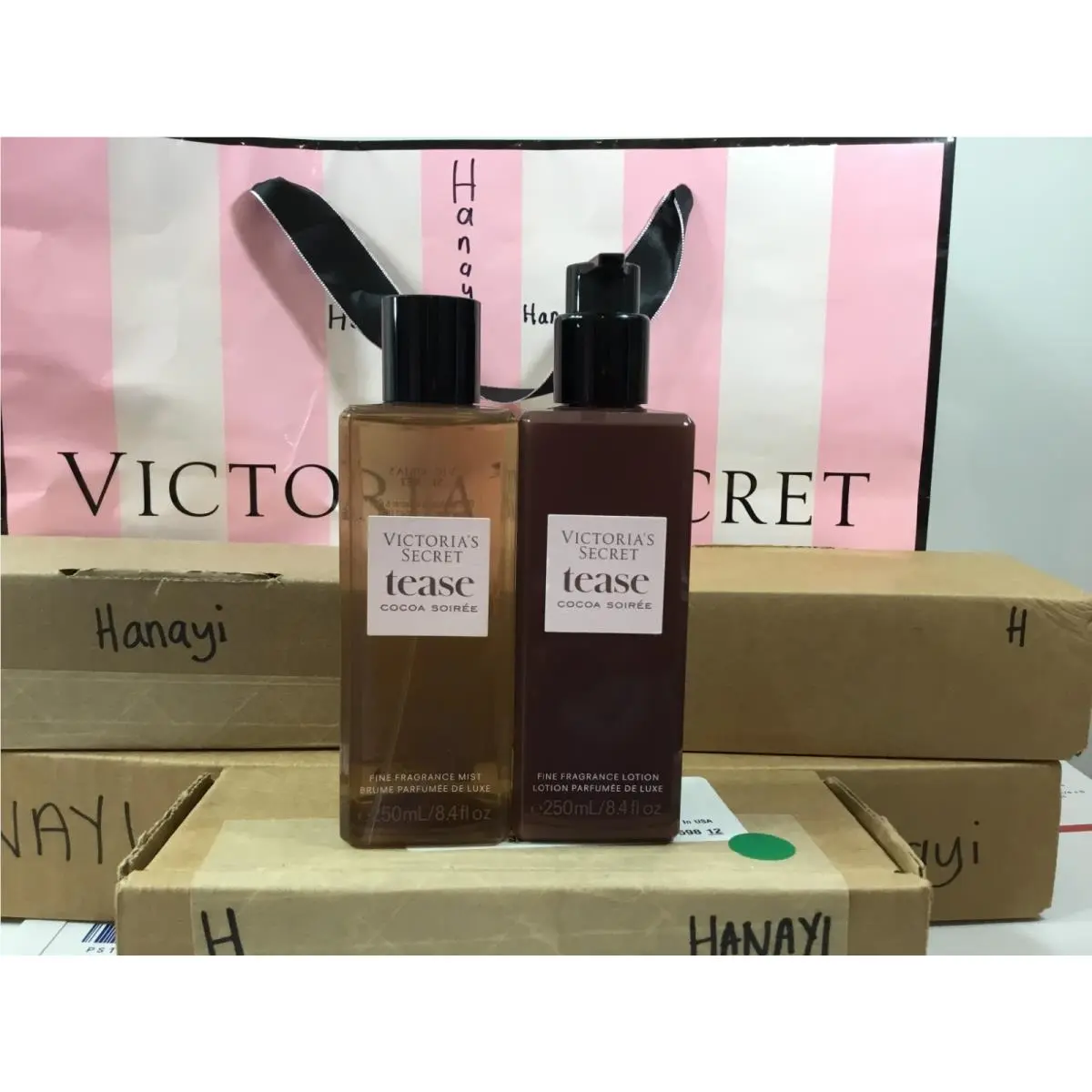 Victoria`s Secret Tease Cocoa Soiree Fragrance Mist Fragrance Lotion Set by Victoria's Secret