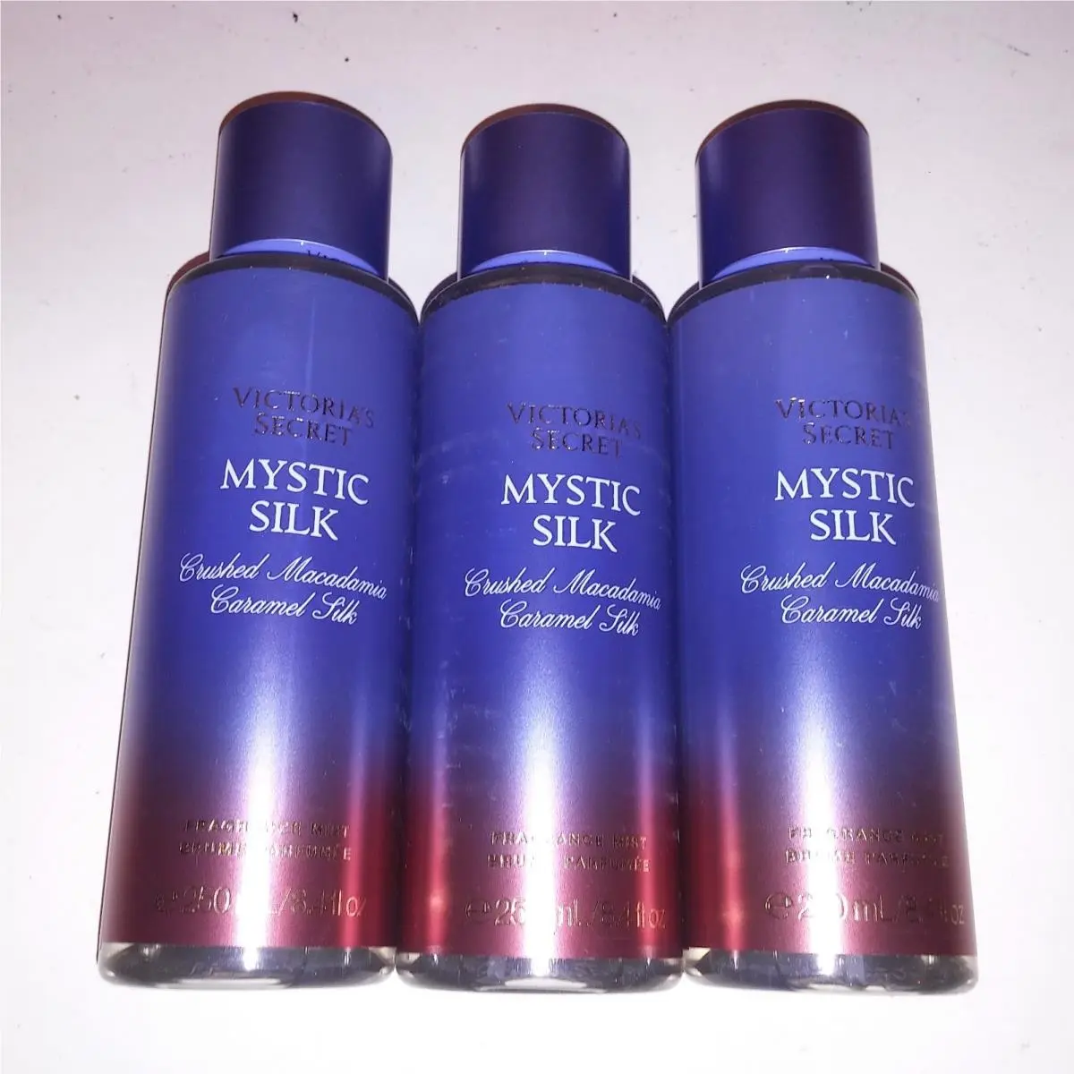 Set of 3 Victoria Secret Fragrance Mist Body Spray Mystic Silk Full Size 8.4oz E by Victoria's Secret
