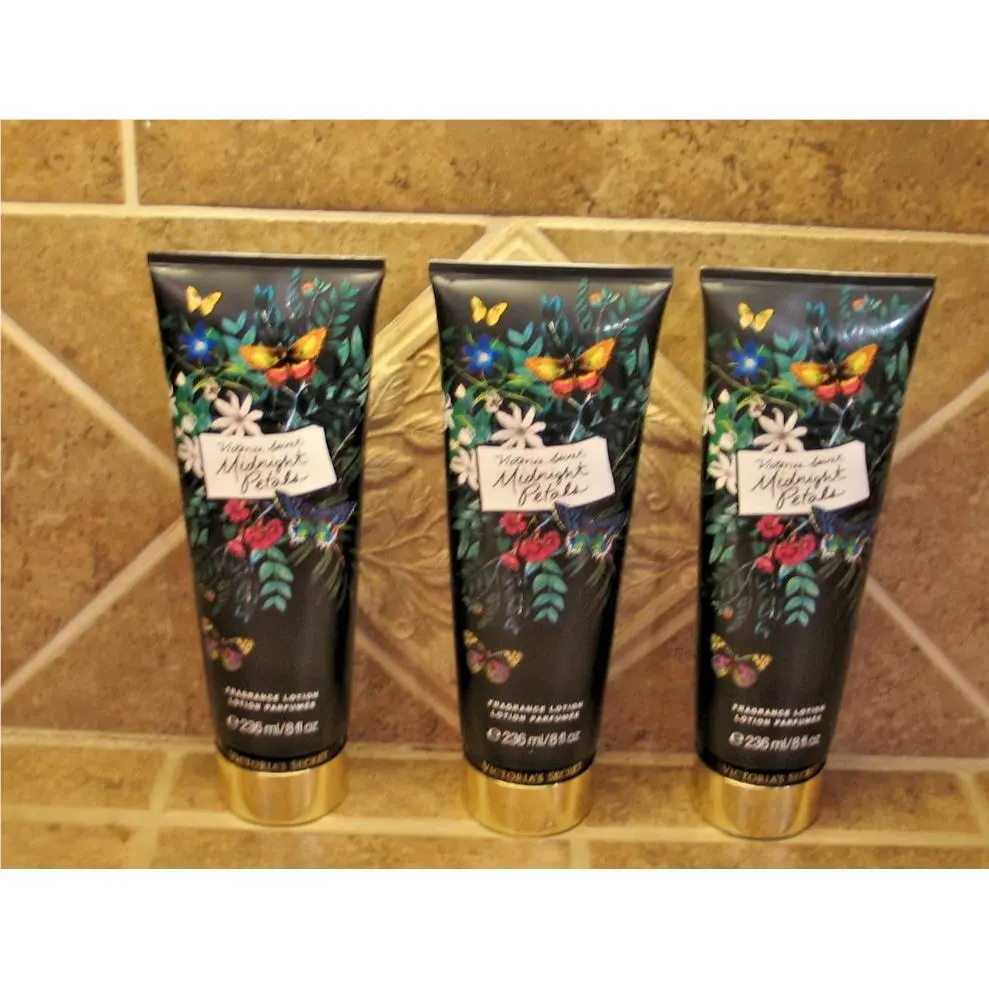 Victoria`s Secret Midnight Petals Body Lotion 8 oz Lot OF 3 by Victoria's Secret