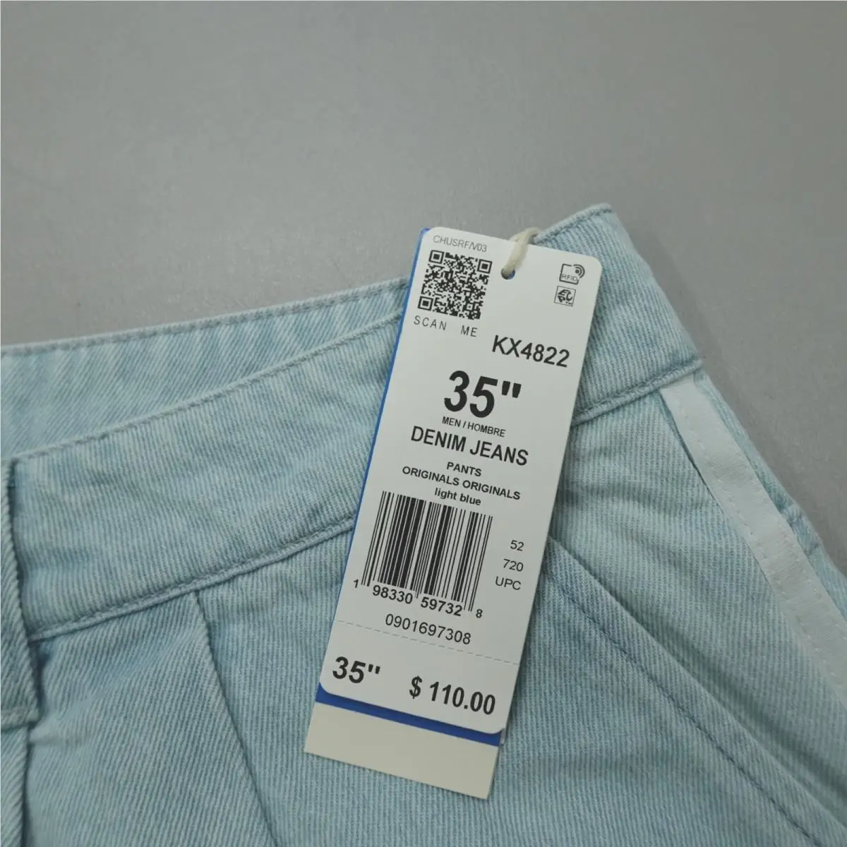 Adidas clothing - adidas Originals Adilenium Season 5 Denim Pants - KX4822 - Blue 1