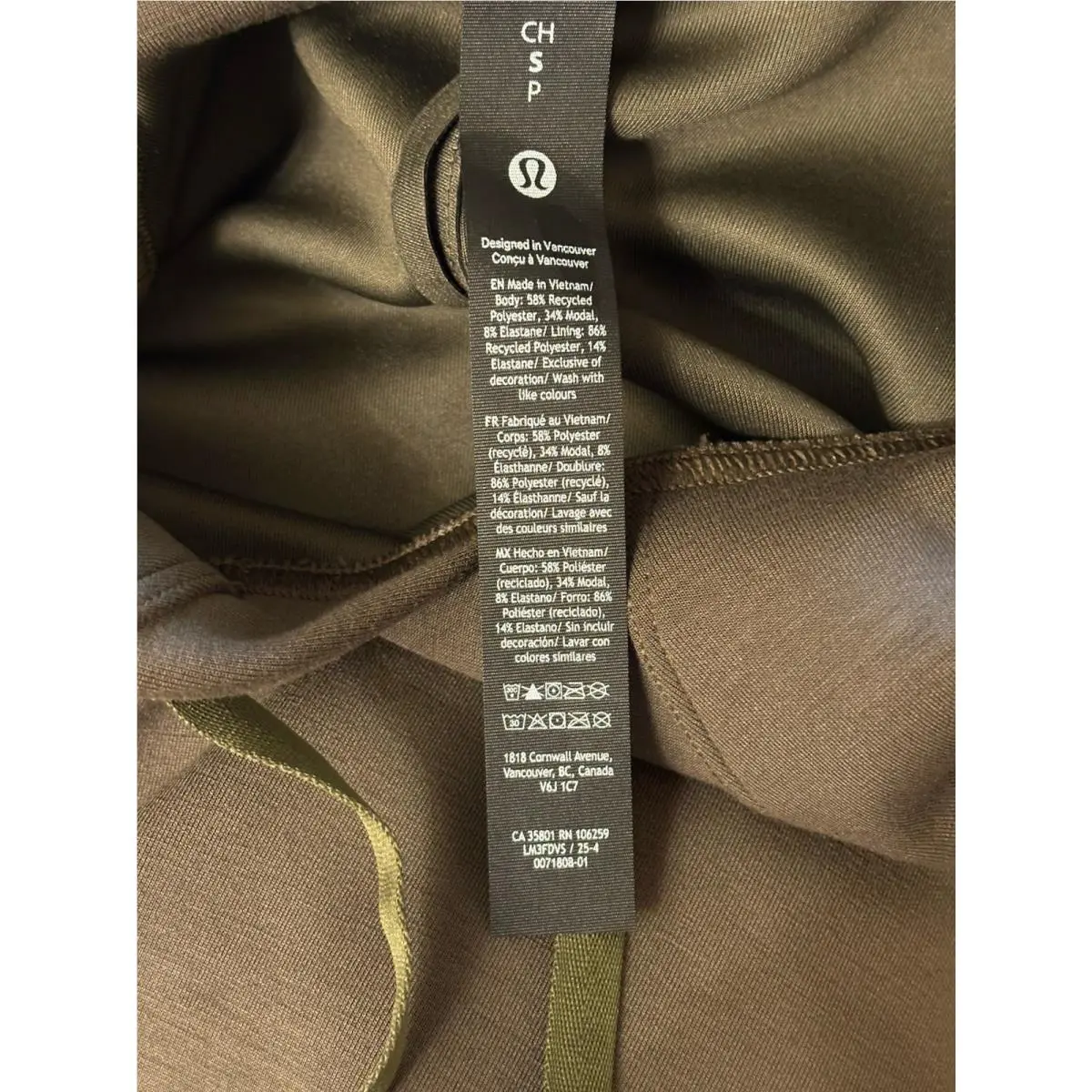 Lululemon clothing - LM3FDVS - LM3FDVS - Olive Brown 2