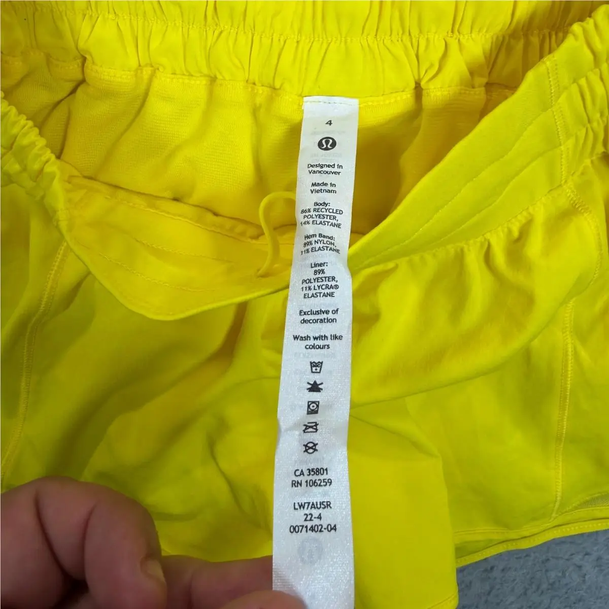 Lululemon clothing - Yellow 10