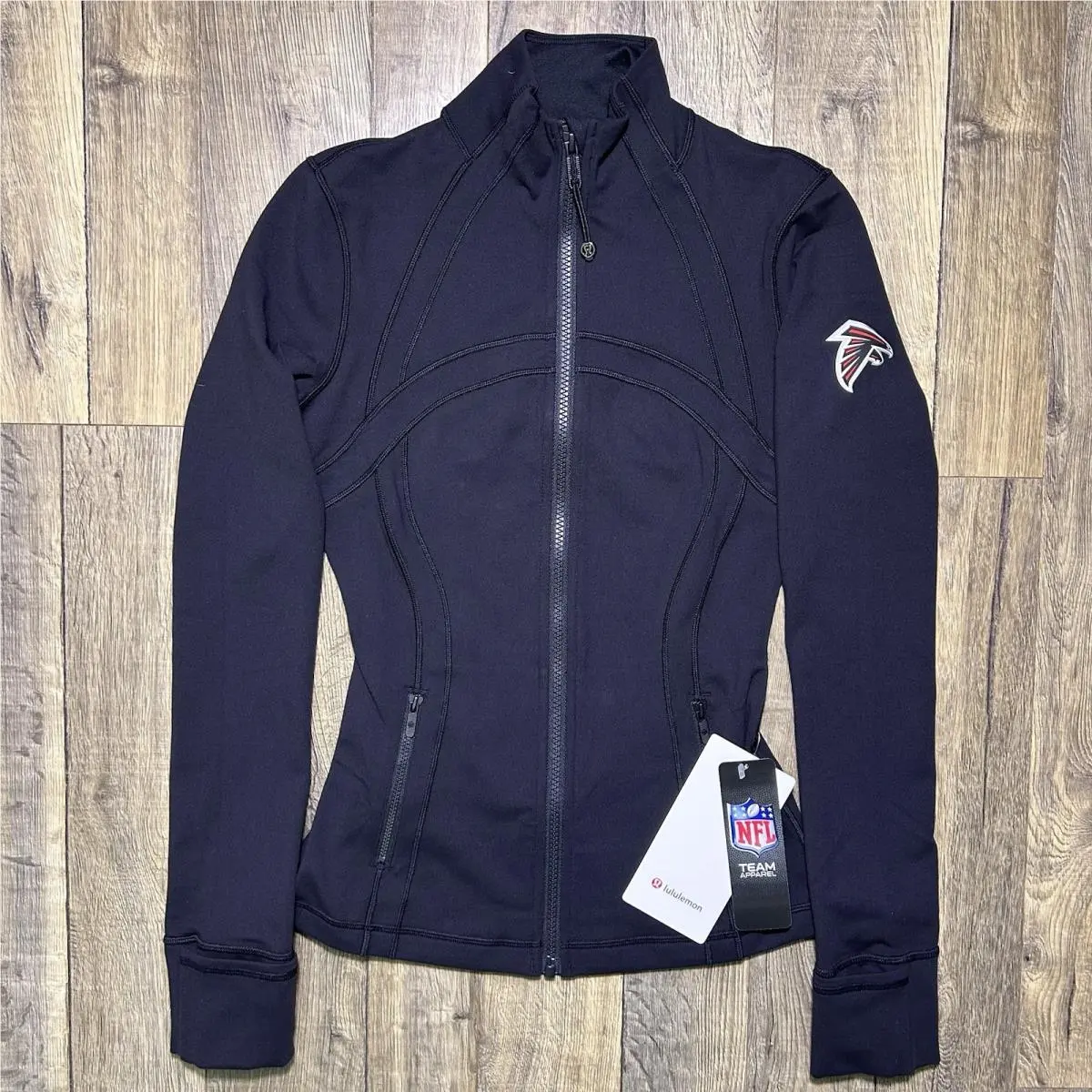 Atlanta Falcons Lululemon Black Define Luon Jacket Nfl Womens Size 2