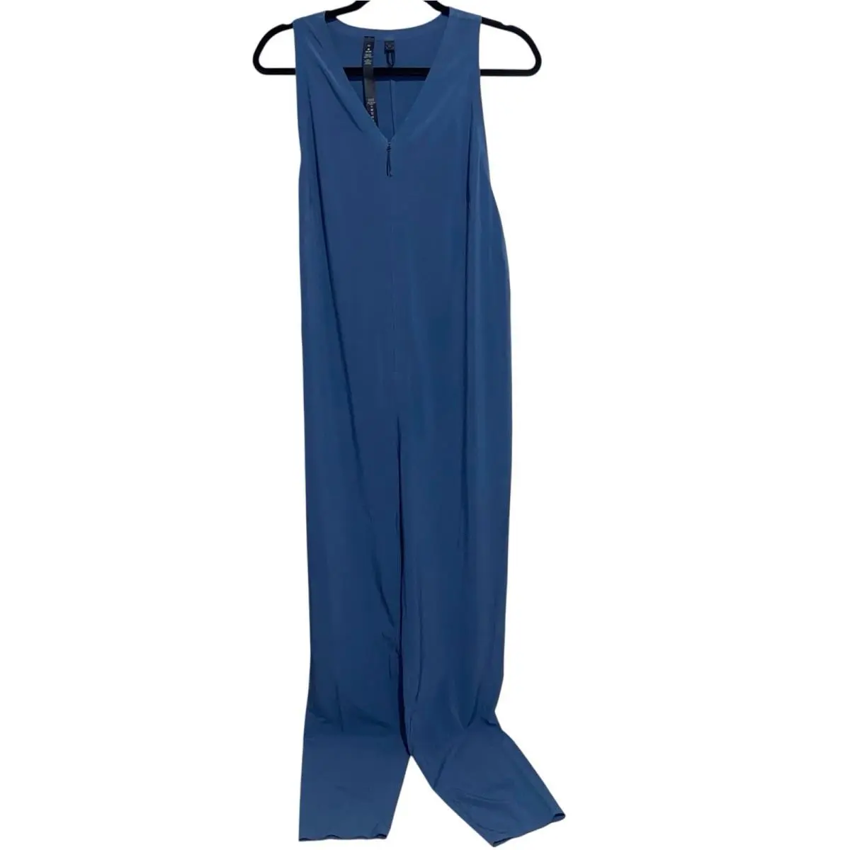 Lululemon Lab Vindur Jumpsuit Womens Size 10 Ink Blue One Piece Zip LW1CI2S