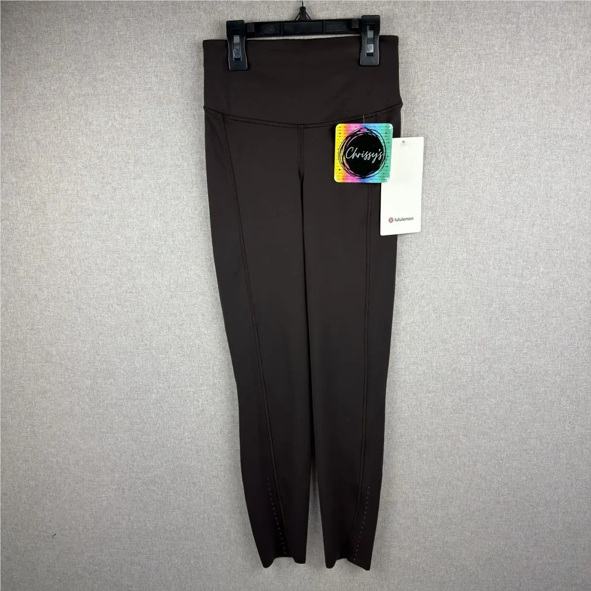 Lululemon Fast and Free High Rise Tight 25” Nulux Size 2 Brown Pocket Leggings