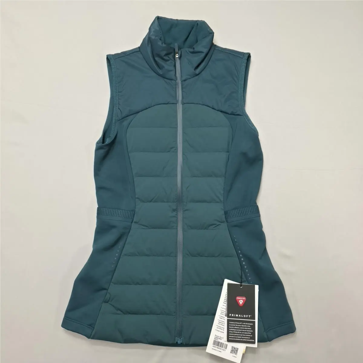 Lululemon Down For It All Vest Womens 2 Teal Primaloft Insulated Running Outdoor