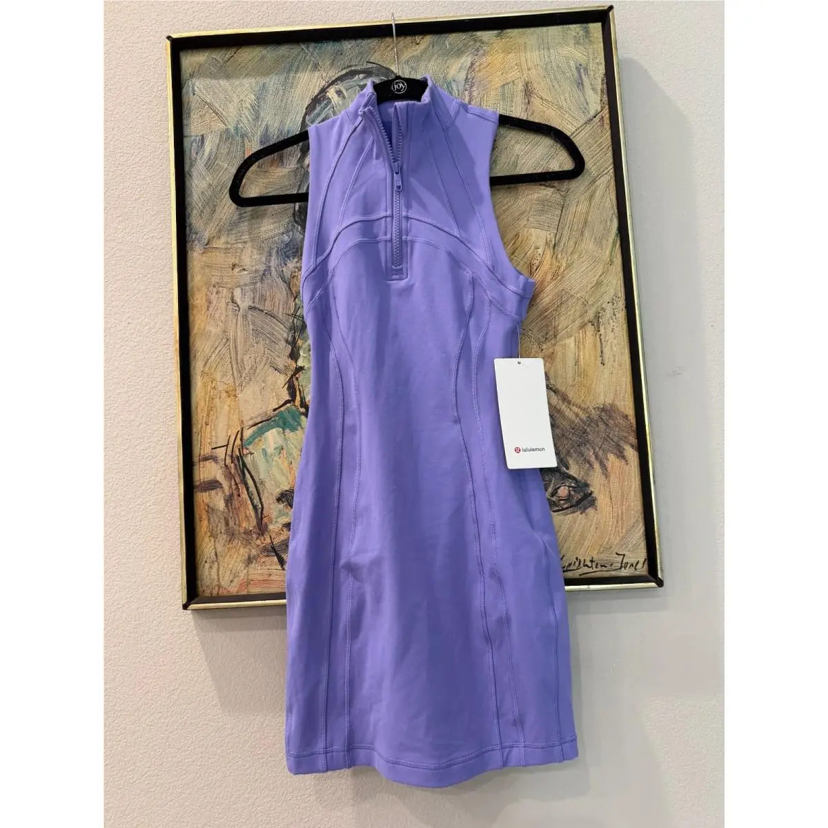 Lululemon Define Sleeveless Dress Lilac Purple Size 2 Zip Bodycon