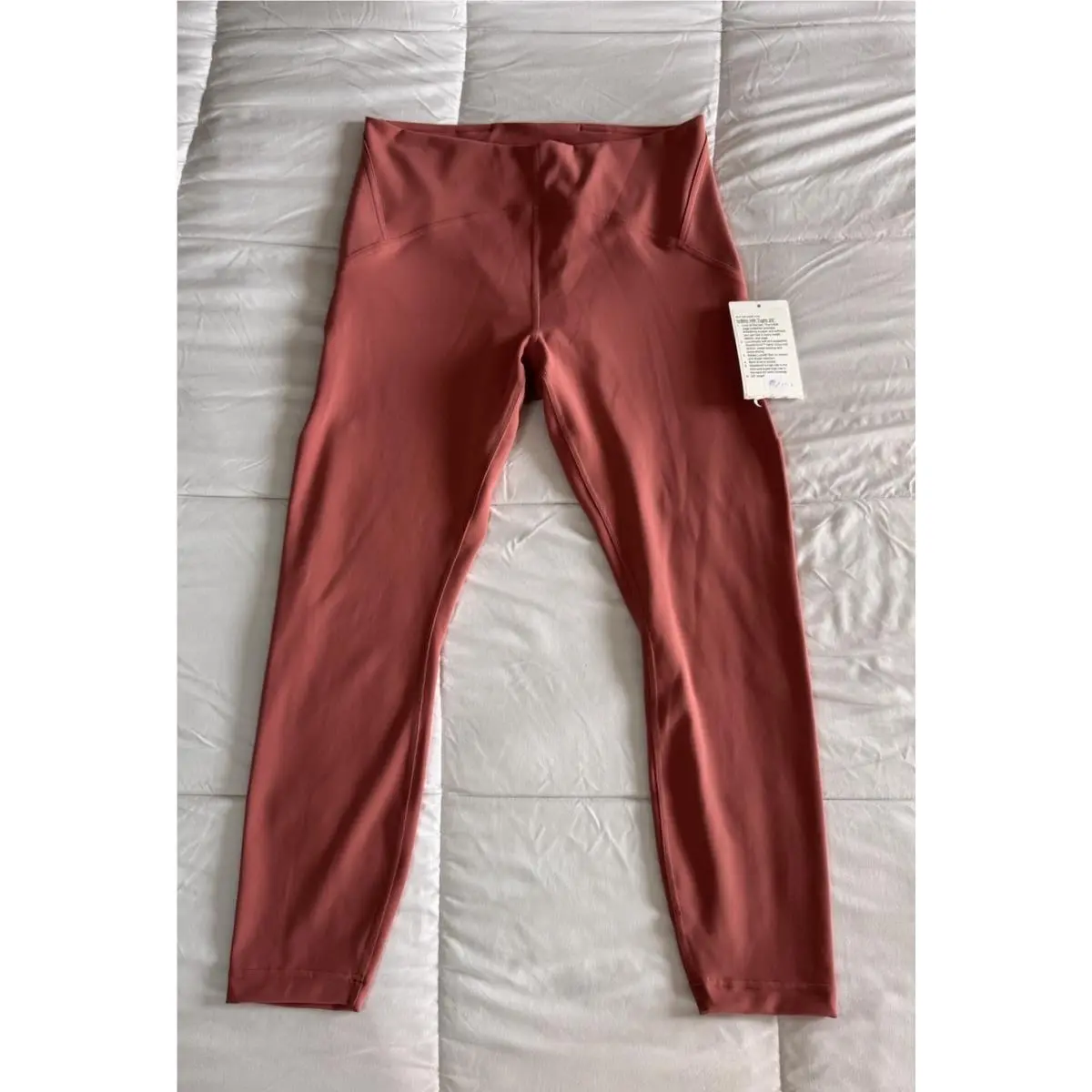 Lululemon Instill HR Tight 25” Leggings Size 12 Pink Compression Workout