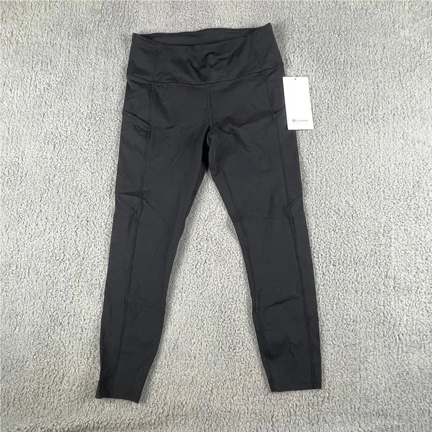 Lululemon Ironman Women`s Sz 10 Black Nylon Fast and Free HR Tight 25 Leggings