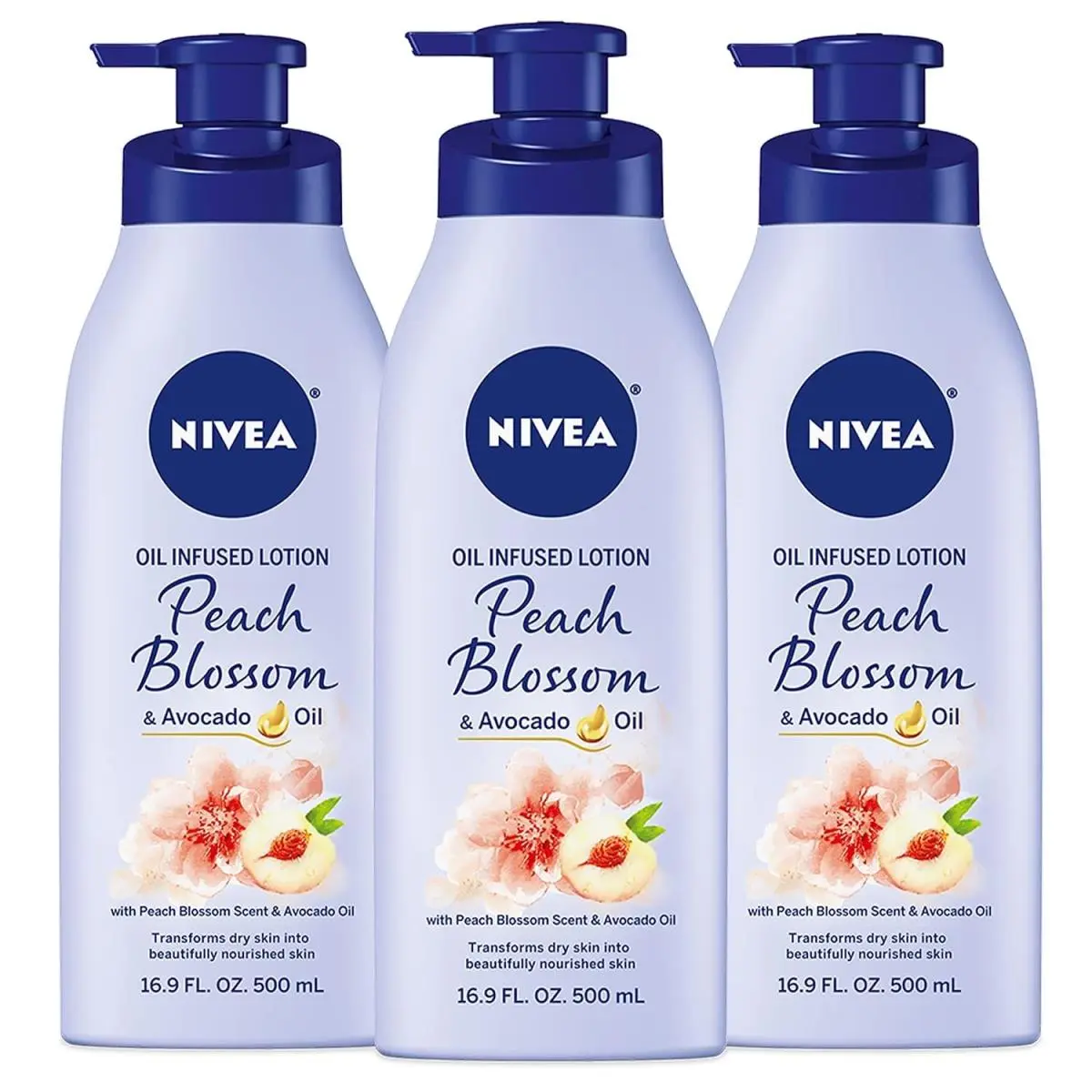 Nivea Oil Infused Body Lotion with Avocado Peach Blossom For Dry Sensitive