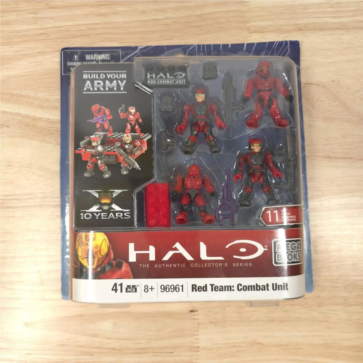 Mega Bloks Halo Unsc Red Team Combat Unit 96961 Target Exclusive No Sticker