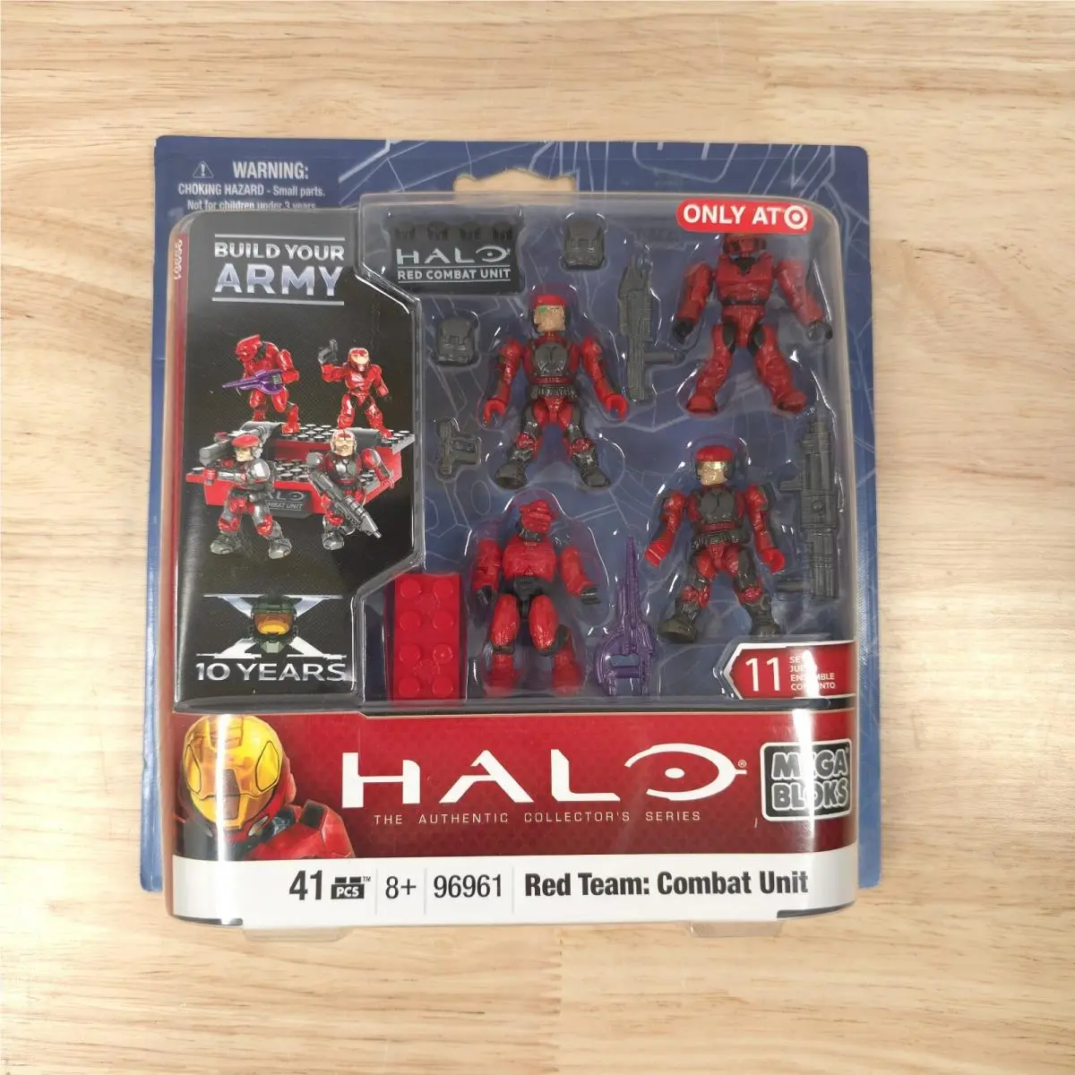 Mega Bloks Halo Unsc Red Team Combat Unit 96961 Target Exclusive w/ Sticker