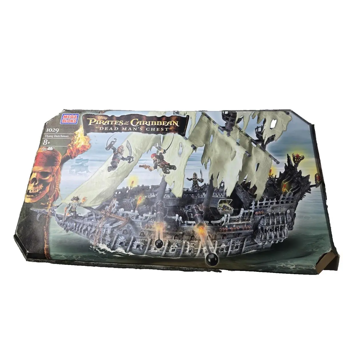 Mega Bloks Pirates Of The Caribbean Flying Dutchman 235 Piece 1029 Jack Sparrow