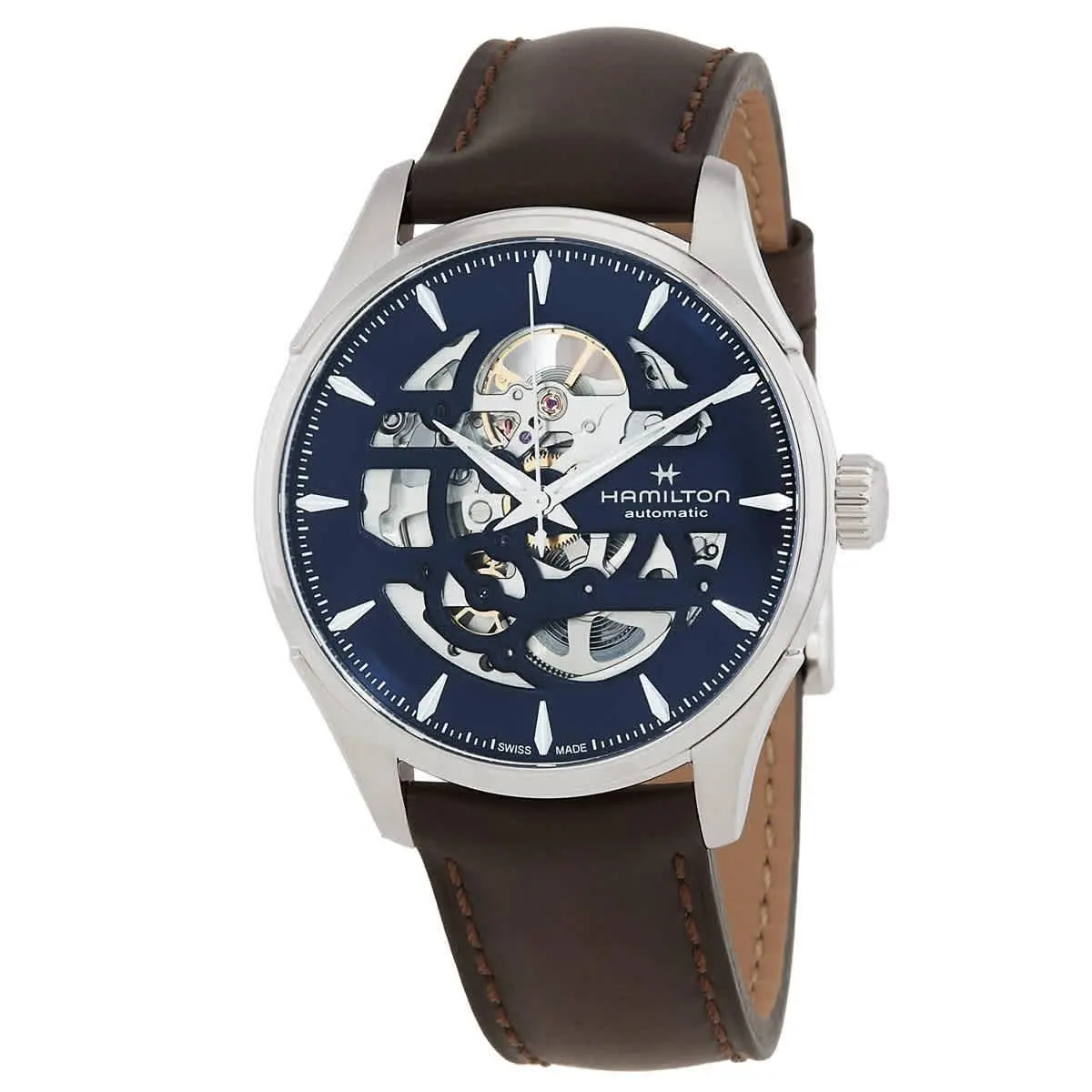 Jazzmaster Skeleton Automatic Blue Dial Men`s Watch H42535541 by Hamilton