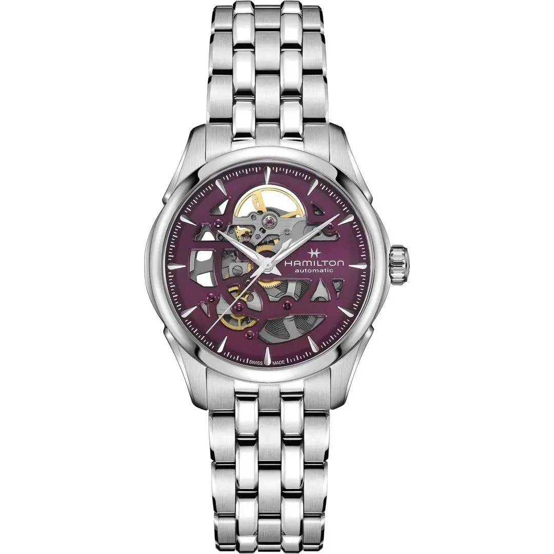 Hamilton Silver Womens Analogue Watch Jazzmaster H32265101
