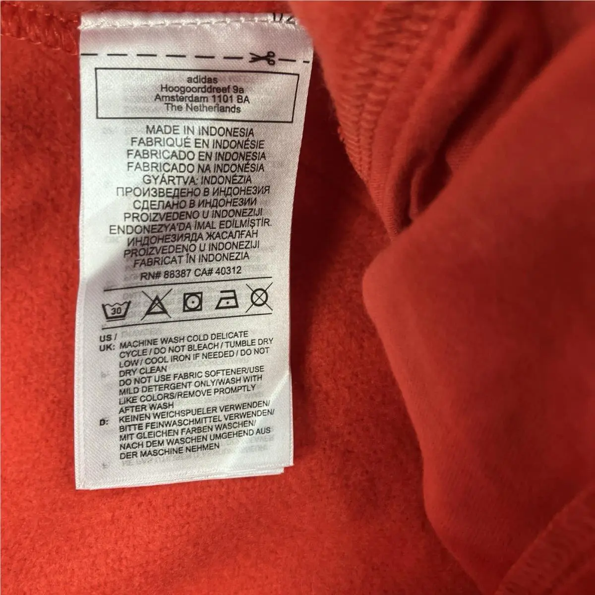 Adidas clothing - FS1309 - FS1309 - Red 6