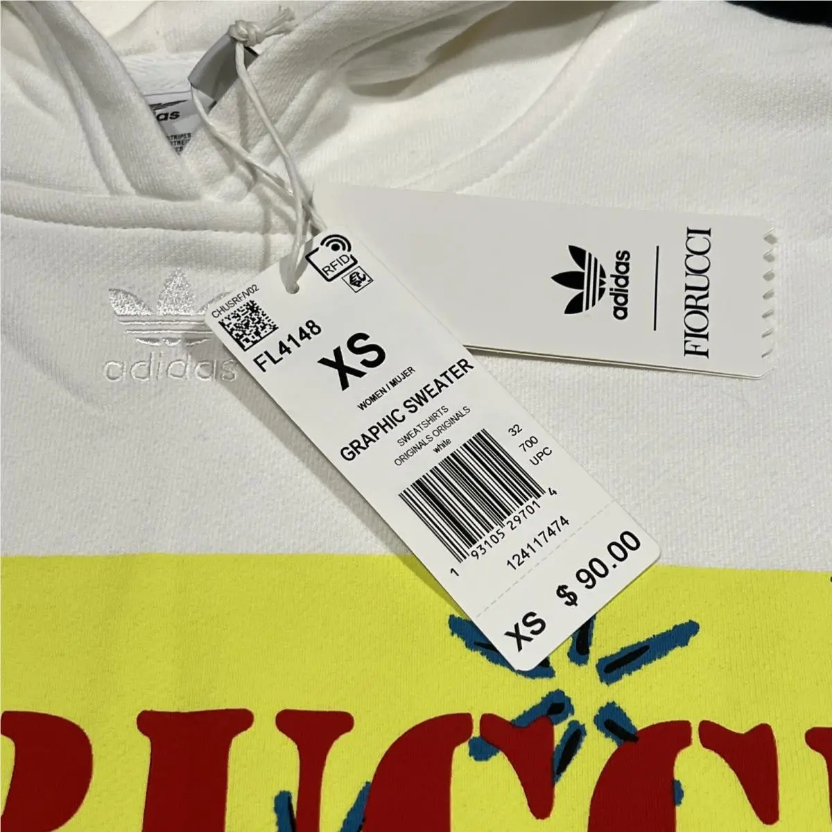 Adidas clothing - FL4148 - FL4148 - White (UPC: 0193105297014) 2