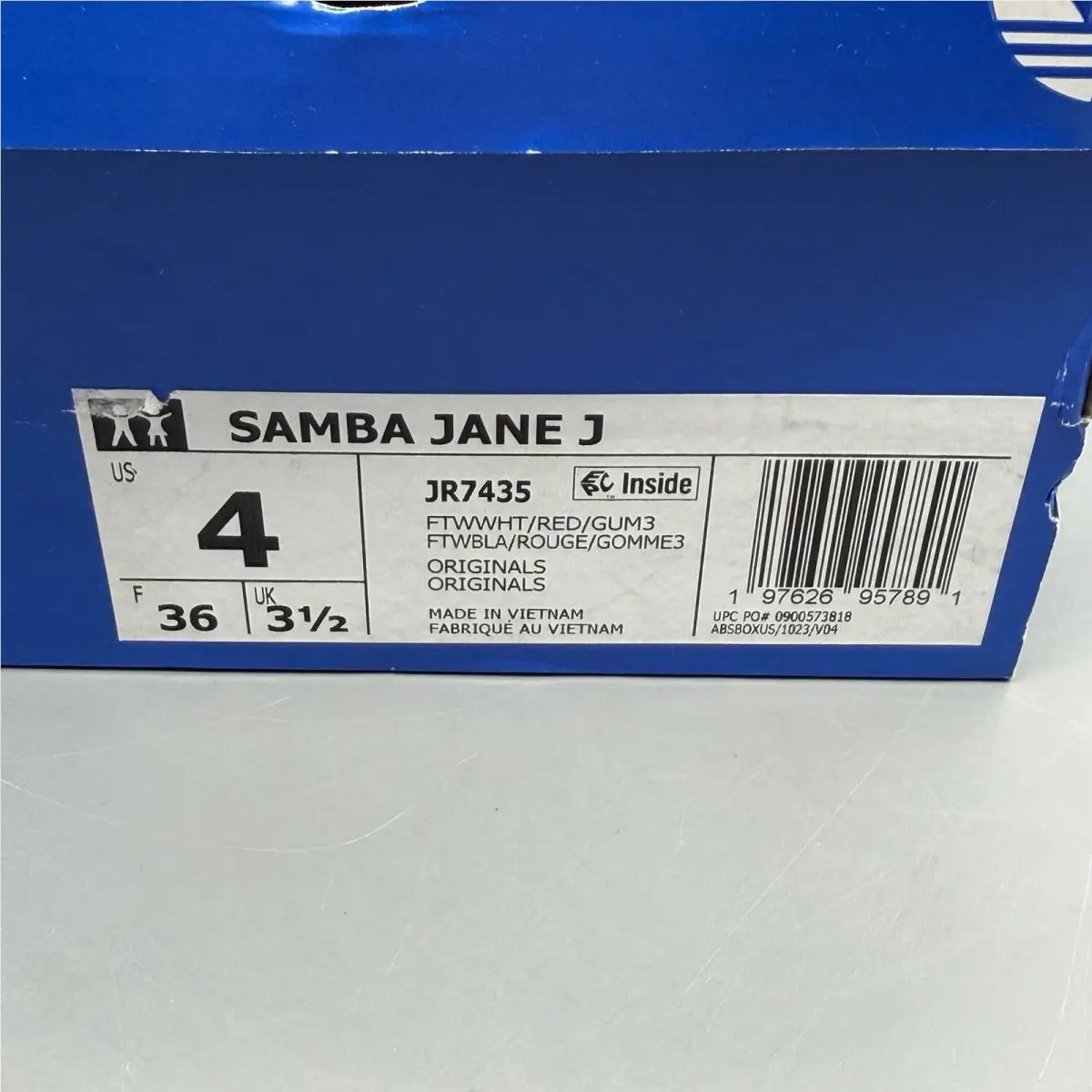 Adidas shoes - adidas Samba Jane - Samba Jane - JR7435 - White (UPC: 0197626957891) 12