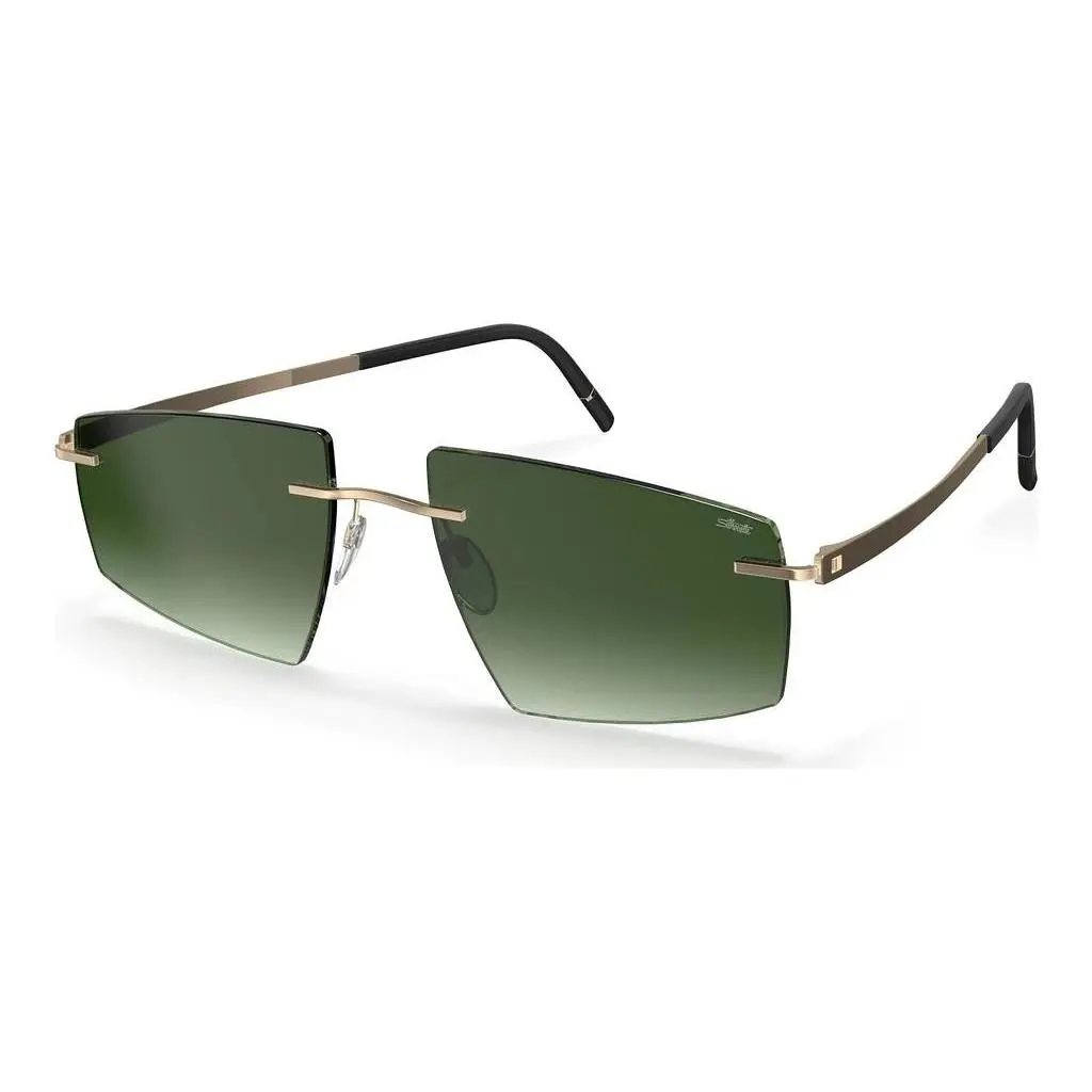 Silhouette Escondido Rimless 8747 Sunglasses 7520 Gold / Black