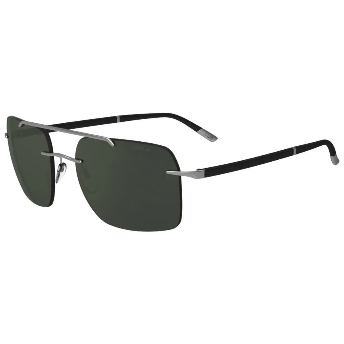 Silhouette Polarized Black Ruthenium Rectangle Sunglasses 8708756560000L Austria