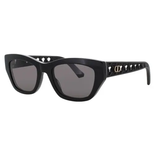 Dior Cd40181i 01A Sunglasses Shiny Black Frame Smoke Lenses 53 mm
