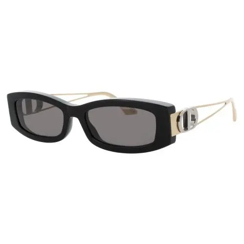 Dior Cd40221i 01A Sunglasses Shiny Black Frame Smoke Lenses 54 mm