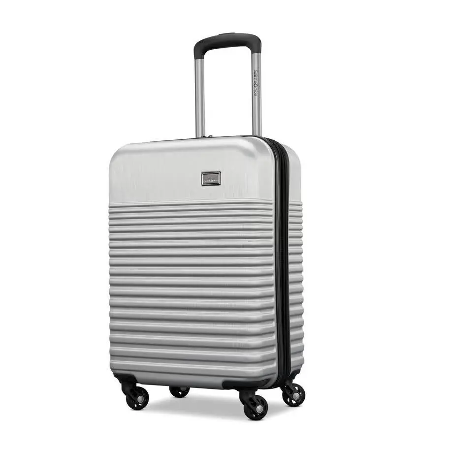 Samsonite Carry On Silver Spinner Luggage Suitcase 10-Year Warranty