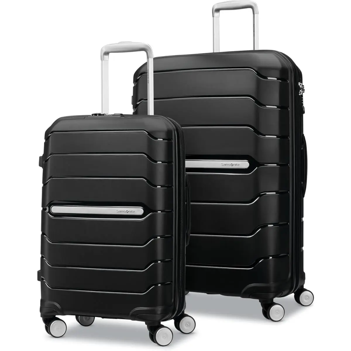 Samsonite Freeform 2-Piece Luggage Set - Checked Luggage with Dual Spinner - P