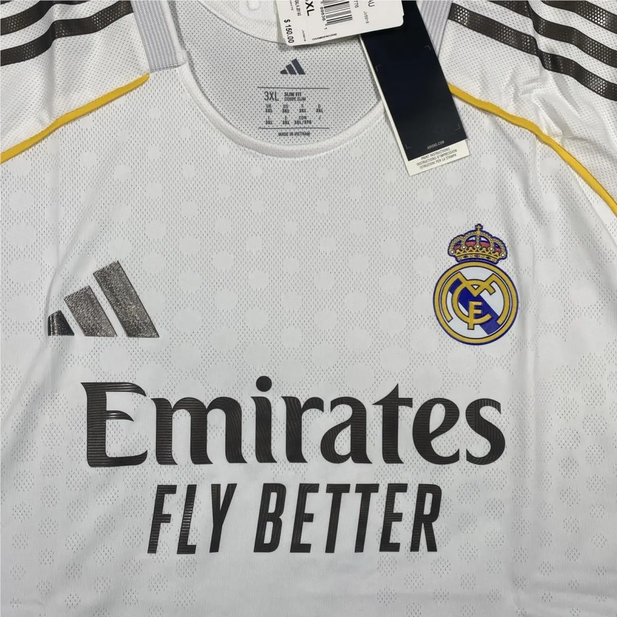 Adidas clothing - adidas Real Madrid 2526 Home Authentic Jersey - SB1158-JV5918 - White 4
