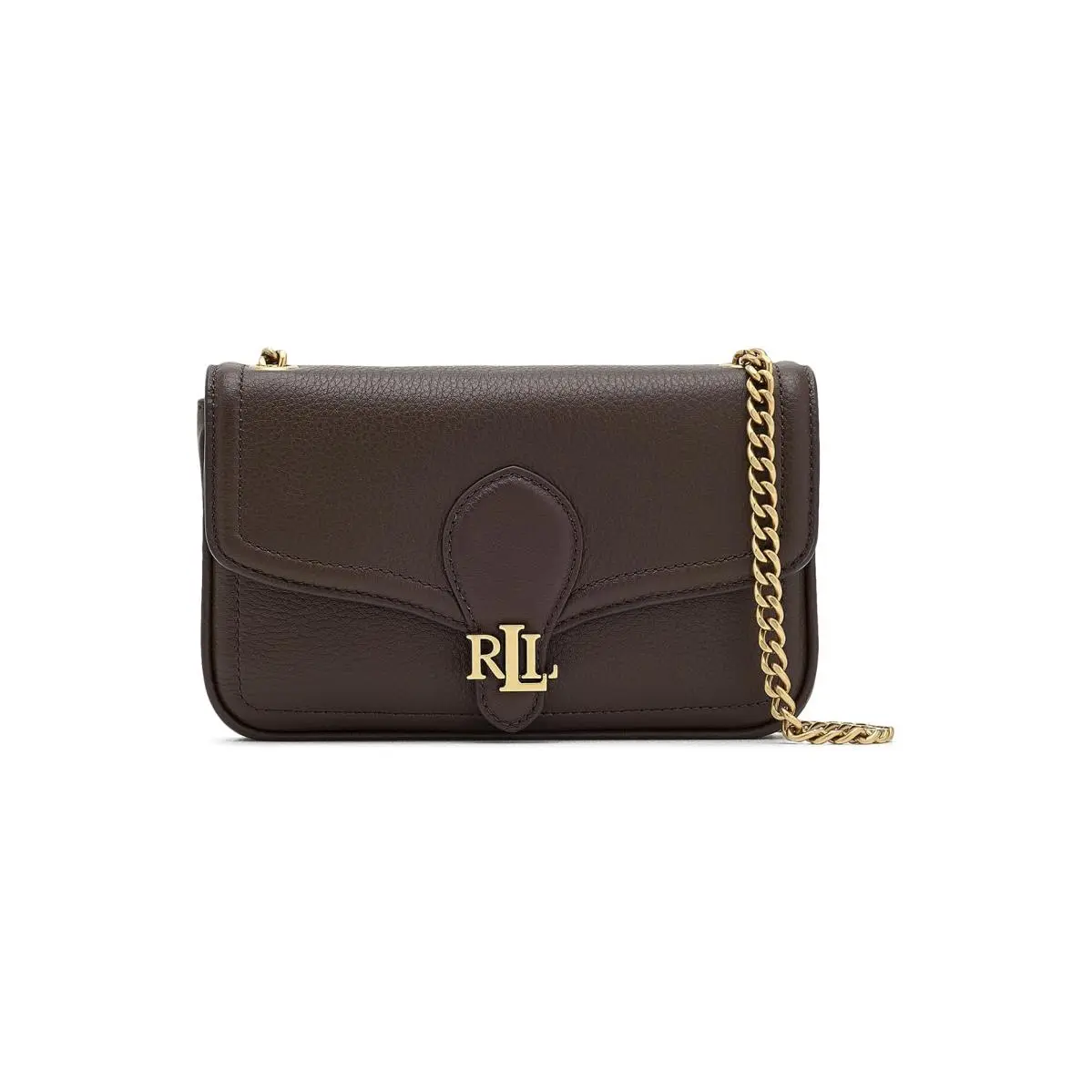 Woman`s Handbags Lauren  Pebbled Leather Bradley Crossbody Wallet by Ralph Lauren
