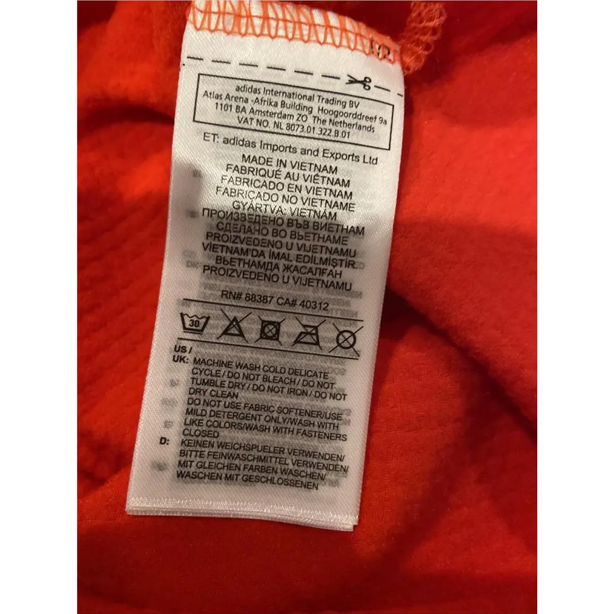 Adidas clothing - adidas DT6115 DT6115 - Orange 3