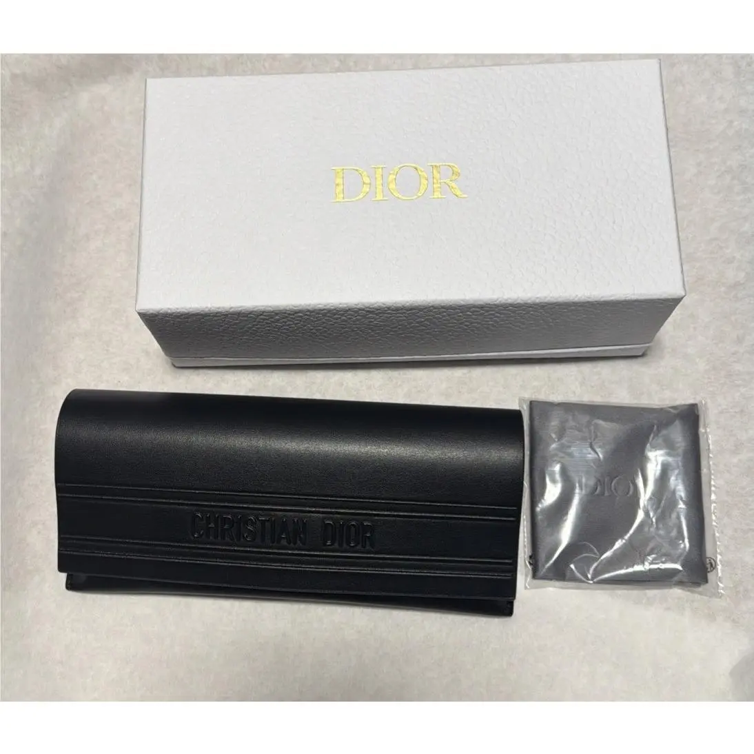 Christian Dior Black Hard Case For Glasses Sunglasses Cloth