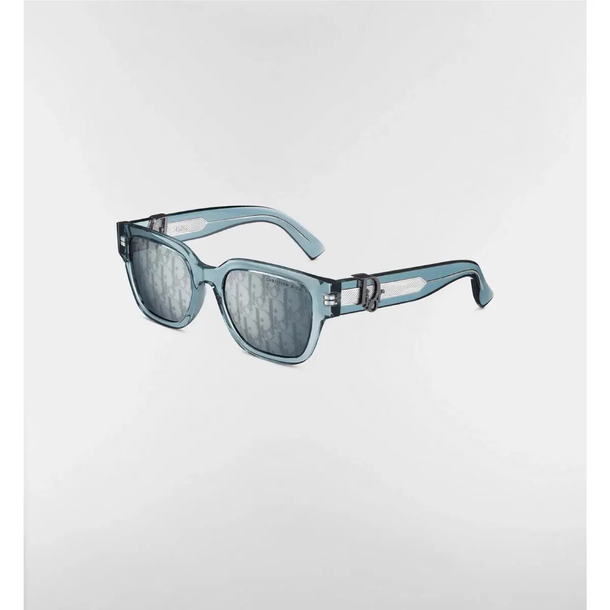 Dior Oblique S1I Sunglasses Transparent Blue Square 53mm